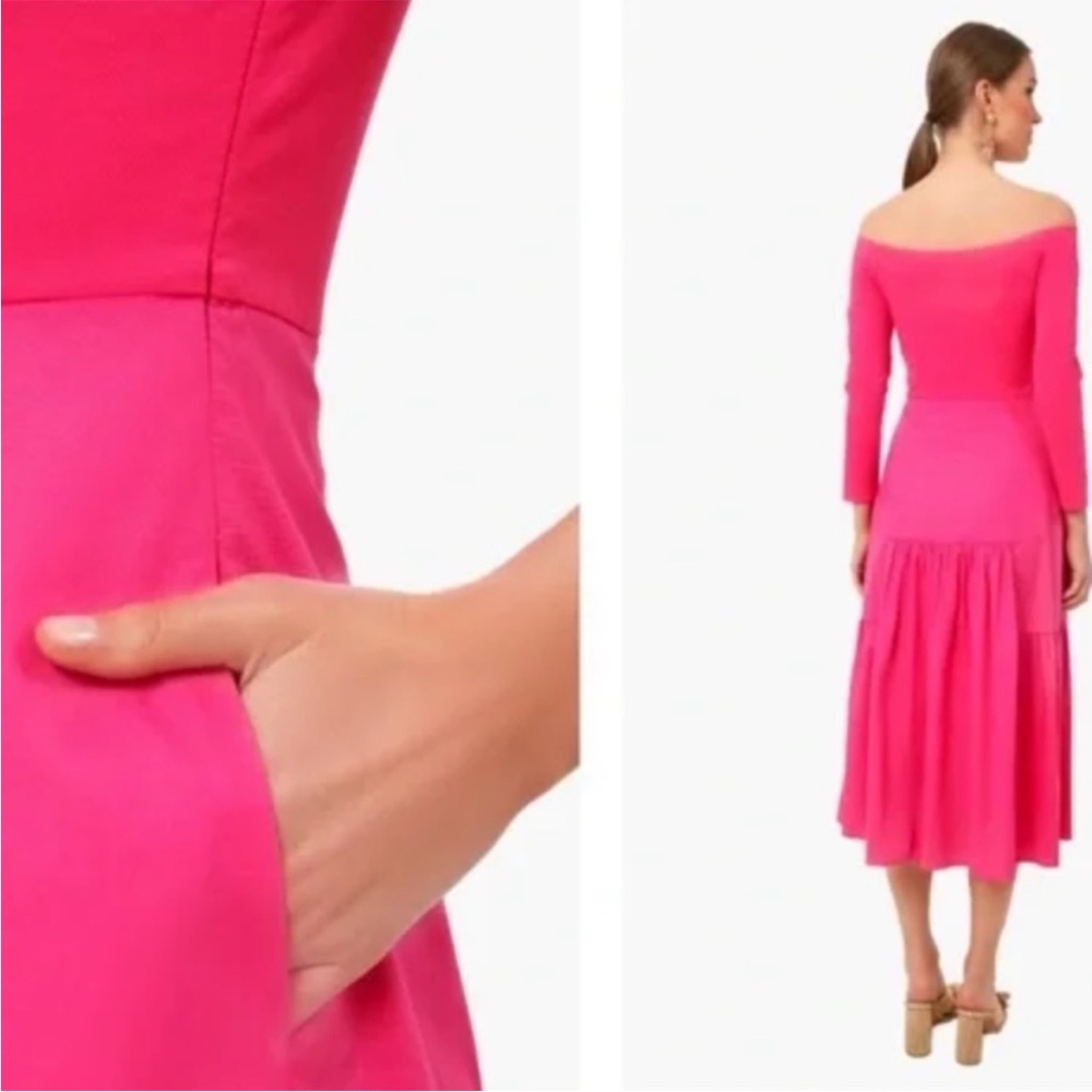Tuckernuck Marissa Dress in Camilla Pink size medium new with tags - Picture 6 of 10